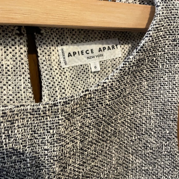 Rare Apiece Apart Tweed Double Layer Crop Tank Top - Picture 7 of 9